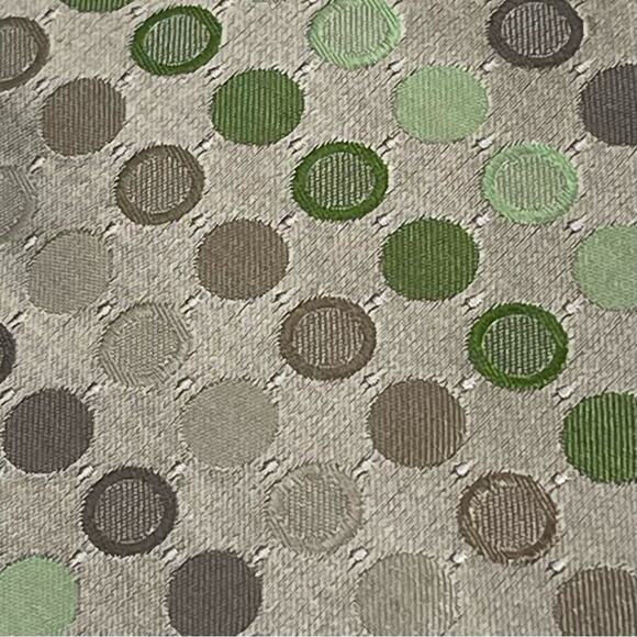 Calvin Klein Green and Brown Tie Polka Dot Pattern Career Office Necktie NWT - Picture 2 of 6